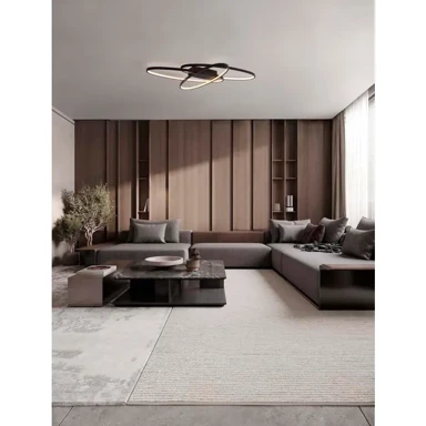 NOVA LUCE Plafonjera Ipon NL9011323, LED 47 W, 3000 K, 1763 lm, crna