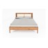 THE BEDS Bračni krevet od hrastovine s uzglavljem od ratana, Pola 140x200 cm