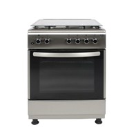 VIVAX Kombinirani štednjak HOME FC-31602 X, 3+1, inox, ventilator, električno paljenje, stakleni poklopac, 65L, A