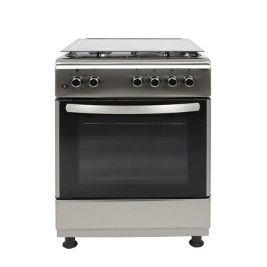 VIVAX Kombinirani štednjak HOME FC-31602 X, 3+1, inox, ventilator, električno paljenje, stakleni poklopac, 65L, A