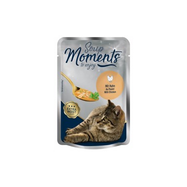 MOMENTS Juha za mačke Cat Adult, pileći filet, 40 g