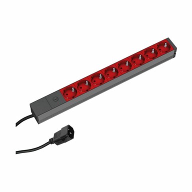 BACHMANN Rack razdjelnik s 8 utičnica 220V ALU s UPS prenaponskom zaštitom