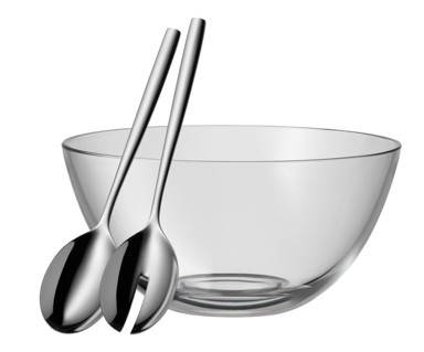 WMF Set za salatu Taverno, 3 dijela, metal i drvo, smeđa