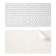 Coloray set pločica winylowych s dekorom za kuhinju ili kupaonicu, valovi s krugovima u pozadini, 6 x 60 x 30 cm