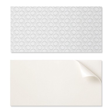 Coloray set pločica winylowych s dekorom za kuhinju ili kupaonicu, valovi s krugovima u pozadini, 6 x 60 x 30 cm