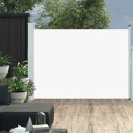 Uvlačiva bočna tenda za terasu 120 x 500 cm krem