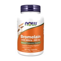 NOW Bromelain, 500 mg, 120 kapsula