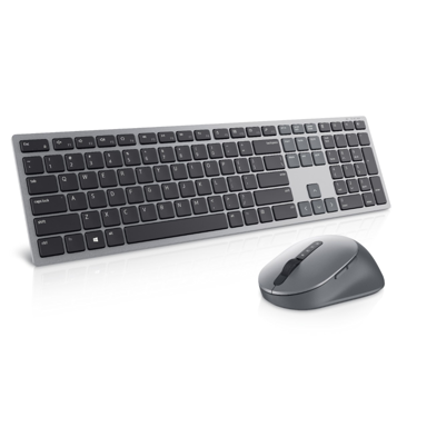 DELL Komplet tipkovnica i miš KM7321W, bežični/Bluetooth, mađarski QWERTZ, sivo-titanijski