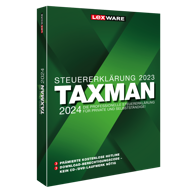 LEXWARE Taxman 2024 1 licenca, bis zu 5 Steuererklärungen