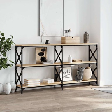 Konzolni stol 156x28x80 5 cm konstruirano drvo - sonoma hrast 1 156 cm
