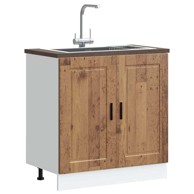 Donji ormarić za sudoper Porto boja drva 80x46x81,5 cm drveni