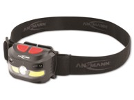 ANSMANN Nagalvna svjetiljka HD250RS, COB LED, crna