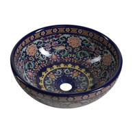 SAPHO Umivaonik okrugli Priori ø 41 cm, keramički, tamno plavi