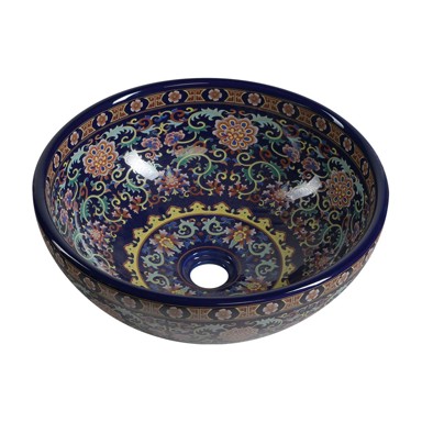 SAPHO Umivaonik okrugli Priori ø 41 cm, keramički, tamno plavi