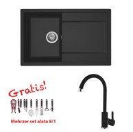 ELLECI Set sudoper Life 300 + slavina C01, crna