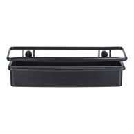 WENKO Polica Molinella za tuš 30x9 cm, crna