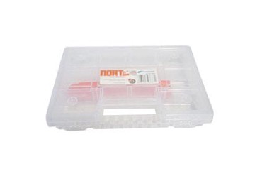 EURO TOOLS Organizator za bitove 150185, 290 x 190 x 35 mm, prozirni