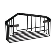 SAPHO Kupaonska polica Gedy Smart zidna kutna inox, crna