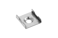 Nosač za alu profil MINI nadgradni inox, srebrna