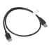 LANBERG USB kabel CA-USBE-10CC-0007-BK, USB 2.0, USB A, crni, 0.7m