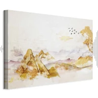 Slika Golden Mountains, jednodijelna, široka, 60x40 cm