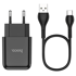 HOCO Kućni punjač N2, USB priključak, Type-C kabel, 2,1 A, 10,5 W, crna