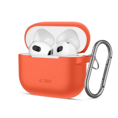 TECH-PROTECT Futrola Silicone Hook za Apple AirPods 3, narančasta