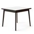 HAMMEL FURNITURE Crno-bijeli sklopivi blagovaonski stol u dekoru hrasta Single, 90 x 90 cm