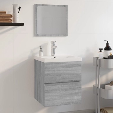Set kupaonskog namještaja boja hrasta sonome konstruirano drvo
