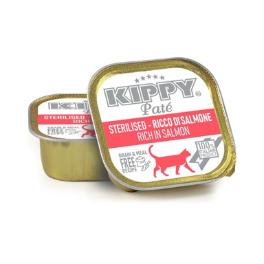 KIPPY Hrana za mačke Cat Pate Sterilised losos, 90 g alu-pak