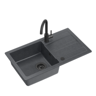 QUADRON Set Go Max Very Black crna s uzorkom