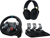 LOGITECH Set G29 Driving Force Racing Wheel + Gaming slušalice G435 Lightspeed, USB-C, bežične, crne