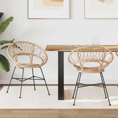 Blagovaonska stolica, set 2 kom, 65 x 55,5 x 81 cm, prirodna