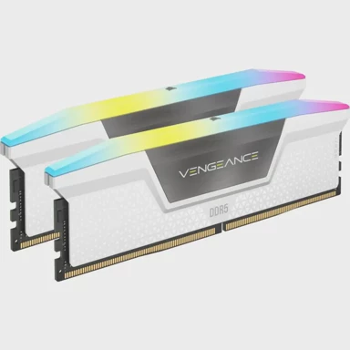 CORSAIR Radna memorija Vengeance RGB CMH64GX5M2B6400C32W, 64 GB, DDR5, 6400 MHz, kit 2×32 GB