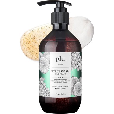 PLU Peeling gel za tuširanje Scrub Wash Lime Grape, 500 g