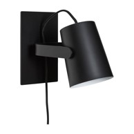 HUBSCH Crna zidna lampa Ardent