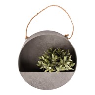 ESSCHERT DESIGN Siva zidna tegla za cvijeće, ø 35 cm