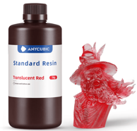 ANYCUBIC Standard 1kg, prozirna i crvena