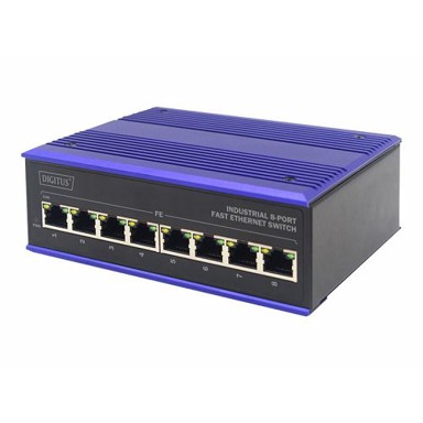 DIGITUS Professional industrijski switch DN-650106, 8-portni, Fast Ethernet, neupravljani