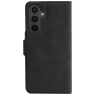 JUST IN CASE Preklopna maskica od umjetne kože za Samsung Galaxy S25+, crna