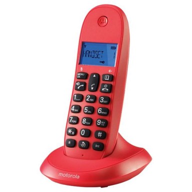 MOTOROLA Fiksni telefon Dect telefon C1001LB+, crveni