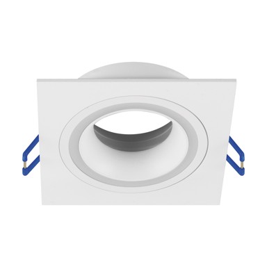 Ugradbena svjetiljka Indi D, četvrtasta, bijela