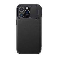 NILLKIN Maskica, Qin Pro Leather, za iPhone 14 Pro, crna