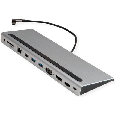ROLINE Docking stanica USB-C, HDMI, DP, VGA