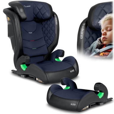 NUKIDO Autosjedalica 15-36 kg Louis ISOFIX, crna