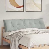 Jastuk za leđa, svijetlo sivi, 180 x 50 cm