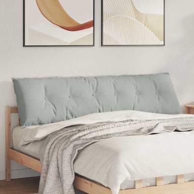 Jastuk za leđa, svijetlo sivi, 180 x 50 cm