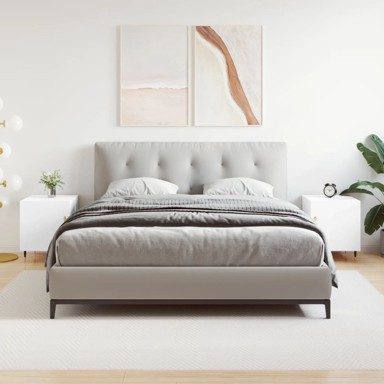 Noćni ormarići 2 kom bijeli 40 x 40 x 50 cm konstruirano drvo