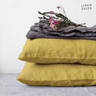 LINEN TALES Lanena jastučnica Lemon Curry 50x70 cm