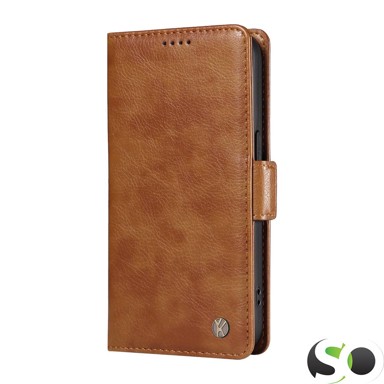 XIEKE Preklopna futrola za Samsung J6 2018 NEW Yikatu Svijetlo smeđa